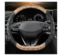 Volantes Cubiertas para Volante Coche 38cm para Hyundai i30, para Creta, para Tucson ix35 para Kona i40, para Palisade, Accesorios para automóviles Funda Volante(Beige D)