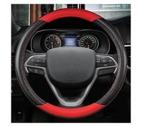 Volantes Cubiertas para Volante Coche Cuero 38cm para Jeep para Commander para Patriot para BRÚJULA para Renegade Funda Volante(Rojo)