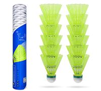 Volantes de Bádminton,Baozun 12Pcs Nylon Badminton Volantes de Plástico Deportivo Volantes Durables-Juego de Ejercicios Bola de Bádminton de al Aire Libre