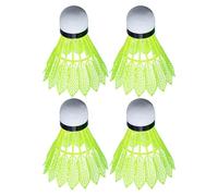 Volantes de bádminton: juego de lanzadera LED de 4 piezas, transportadores de nylon iluminados para juegos al aire libre, patio trasero parque de playa Gimnasio Uso escolar, torneo recreativo Noche