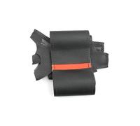 Volantes de Coche Funda De Cuero Volante para Dodge para RAM 1500 para Classic 2500 3500 5500 2012 2013 2014 2015 2016 2017 2018 Funda Volante de Coche(Black Line-Red Strip)