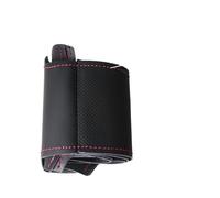 Volantes de Coche Funda De Cuero Volante para Toyota para Prius 30 XW30 para Aqua 2009 2010 2011 2012 2013 2014 2015 2016 2017 Volante Coche(Línea roja)