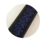 Volantes de Coche Funda De Volante Cuero Cosida A Mano Color Negro para Ford para Ranger para Everest 2022 2023 y 2024 Funda Volante de Coche(Blue Thread)