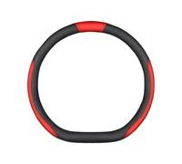 Volantes de Coche Funda De Volante Cuero para Citroën C1 C2 C3 C4 C5 C6 C4L para Berlingo para Picasso para Aircross para Sega para Elysee Volante Coche(D Style A Red)