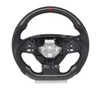 Volantes deportivos coche Compatible Con Chevrolet Para Corvette C7 Z06 Zr1 2014 2015 2016 2017 2018 2019 Piezas Volante Carreras PU Perforadas Fibra Carbono(Carbon)
