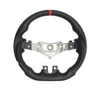 Volantes deportivos coche Compatible Con Dodge Para Challenger 2011 2012 2013 2014 Accesorios Coche Reemplazo Volante PU Perforado Fondo Plano(Red)