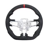 Volantes deportivos coche Compatible Con Ford Para Mustang Para EcoBoost GT Para Shelby GT350 GT350R 2015 2016 2017 Volante Gamuza Fondo Plano Hecho A Mano Automóvil