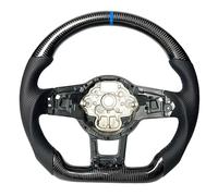 Volantes Deportivos de Fibra de Carbono mejorados compatibles con Golf, Polo, GTI y GTD MK7 con levas de Cambio (tamaño 1)