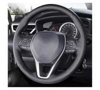 Volantes Personalizar Protector Cuero Microfibra para Volante Coche para Toyota para Avalon para Camry 2018-2022 para Crown Funda Volante(White Thread)