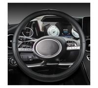 Volantes Protector de Cuero PU para Volante Coche, para Hyundai, para Tucson 2021, 2022, NX4,para Elantra 2020, para Sonata 10. ° 2020-2022 Funda Volante(Black O Shape)