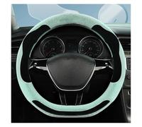 Volantes Protector para Volante Coche Forma D Felpa Invierno para VW para Jetta 6 2017-2021 para Santana 2016-2021 Funda Volante(Azul)