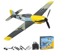 volantexrc Avión RC, Avión de Combate BF109 V2 con Radio Control de 4 Canales RTF, con Alerones, Giroscopio, Acrobacias y 3 Modos para Vuelo Fácil, Aeronave para Hobby para Principiantes y Adultos