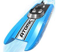 volantexrc RC Barco Teledirigido, Lancha Teledirigida Barco RC de Velocidad Rápida, 20+ KM/H 2.4 GHz Barcos de Carreras con 2 Baterías Recargables Alarma de Batería Baja