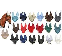Volar Máscara con Orejas para Caballo, White Gold, medium