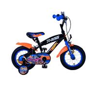 Volare Hot Wheels Bicicleta para Jóvenes - 12 Pulgadas en Negro, Naranja Y Azul