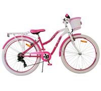 Volare Lovely Bicicleta de Niños para Niñas - 26 Pulgadas En Rosa Con 7 Gängen
