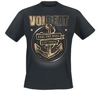 Volbeat Anchor Hombre Camiseta Negro M 100% algodón Vorne Bedruckt Regular
