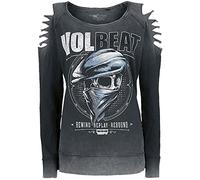 Volbeat Bandana Skull Mujer Sudadera Gris XL 95% algodón, 5% elastán Regular