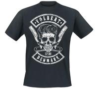 Volbeat Denmark Skull Unisex Camiseta Negro 100% algodón Regular