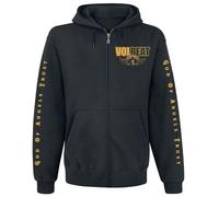 Volbeat God of Angels Trust Hombre Capucha con Cremallera Negro 50% algodón, 50% poliéster Regular