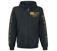 Volbeat God of Angels Trust Hombre Capucha con Cremallera Negro L 50% algodón, 50% poliéster Regular