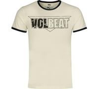 Volbeat Logo Unisex Camisetas Ringer Blanco Roto 100% algodón Regular