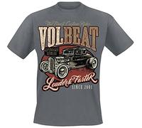 Volbeat Louder and Faster Hombre Camiseta Gris M 100% algodón Regular