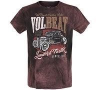 Volbeat Louder and Faster Hombre Camiseta oxido 100% algodón Regular
