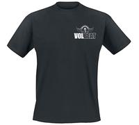 Volbeat Pocket Print Hombre Camiseta Negro XXL 100% algodón Vorne Bedruckt Regular