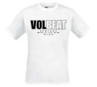 Volbeat Servant of The Mind Logo Hombre Camiseta Blanco XL 100% algodón Regular