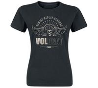 Volbeat Skullwing - Rewind, Replay, Rebound Mujer Camiseta Negro 100% algodón Regular