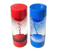 Volcán Anti-Gravedad Líquido Temporizador Sensorial para Autismo, Necesidades Sensoriales, TDAH, Alivio del Estrés, Ansiedad. Juguete para Autismo y Necesidades Especiales. (Rojo)