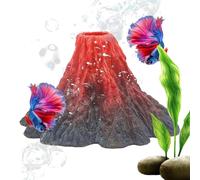 Volcán Artificial para Acuario, decoración de pecera, de Paisaje con Espuma de Aire | Accesorio de Tanque acuático para Betta, bagre, Loach, Descanso, hogar, Sala de Estar