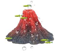 Volcán De Acuario - Decoración De Roca Artificial, De Montaña Submarina Realista con Efecto | Decoración de Paisaje de pecera para bagre Betta Loach, de esce