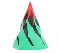 Volcán de Juguete de inquietud Espiral, Escultura de Paso de Cono Espiral Impresa en 3D, 10 x 8 cm de Colores Brillantes decoración de Escritorio Adorno para niños para niños