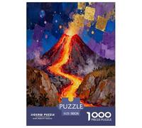 volcán, Juego De Puzzle 1000 Piezas, Actividad Noches Tranquilas, Recuerdo O Decoración, Recomendado Desde 8 Años, Naturaleza Humanista, 38x26cm/1000pcs