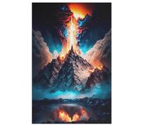 Volcán Puzzles Adultos 1000 Piezas de Madera Juguete De Puzzle Desafío Del Cerebro Para Niños, Inteligencia (78×53cm)