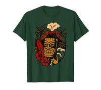 Volcán Tiki Man | Flash de Tatuaje Tradicional Camiseta