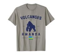 Volcanes National Park Ruanda Bandera Virunga Gorila Safari Camiseta