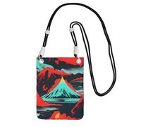 Volcano Bloom - Bolso cruzado para mujer, bolso de hombro, bolsa de viaje, deporte, mini bolsa para teléfono, cartera para teléfono