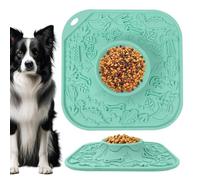 Volcano Dog Licking Mat, Silicona Treat Dispenser, 8,07 x 8,07 x 1,3 pulgadas Pet Feeding Mat with Suction Base, Sturdy Puppy Cat Toy Textured Layer, Enrichment Mats with Fun Design, Training Tool for
