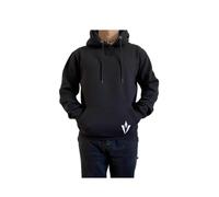 Volcano Sudadera para hombre, negra, UFO con capucha, 100% algodón, talla grande, Negro , M grande alto