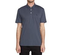 Volcom Banger Polo para Hombre, Carbón Vegetal, X-Large