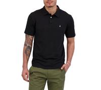 Volcom Banger - Polo para Hombre, teñido Negro, Large