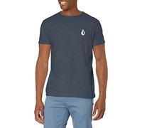 Volcom Blaquedout SS tee Camiseta, Color Azul Marino Jaspeado, L Hombres