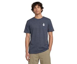 Volcom Blaquedout SS tee - Camiseta para Hombre, Color Azul Marino Jaspeado, Talla Grande, Color Azul Marino Jaspeado., L