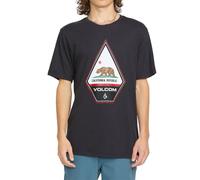Volcom Californeye-Eh Short Sleeve California tee Camiseta, Negro Jaspeado Lavado, XL para Hombre