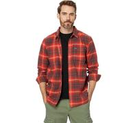 Volcom Camisa de Franela de Manga Larga a Cuadros Caden para Hombre, Rojo Brillante, XL
