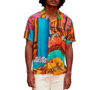 Volcom - Camisas - Fa Mickey Mason SS Shirt Multi - Talla M - Azul Azul M