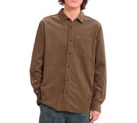 Volcom - Camisas - Zander Corduroy LS Shirt Earth de Algodón - Talla M - Marrón Marrón M